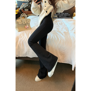 店主力推发热新疆棉高弹高压塑形复合加绒收腹提臀瑜伽喇叭裤