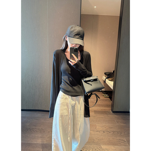 云朵软绵绵79%兰精天丝18羊毛慵懒落肩开衫 Here 7.18 shop yaya