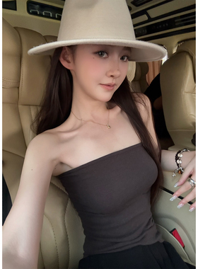 Here yaya shop 3.3 20:00香浓黑巧绵绵质感高弹显腰线防滑条抹胸