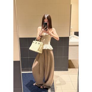 老钱主义高品质定制面料天丝羊毛时髦随意感西装 懒懒裤