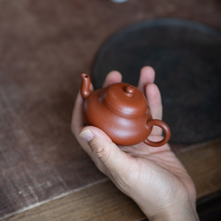 精品宜兴紫砂壶纯手工稀有生砂老朱泥 吴澄 小君德 功夫茶利器