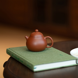 赵庄原矿生砂朱泥手工功夫泡茶茶利器文旦壶小容量家用文人壶可爱