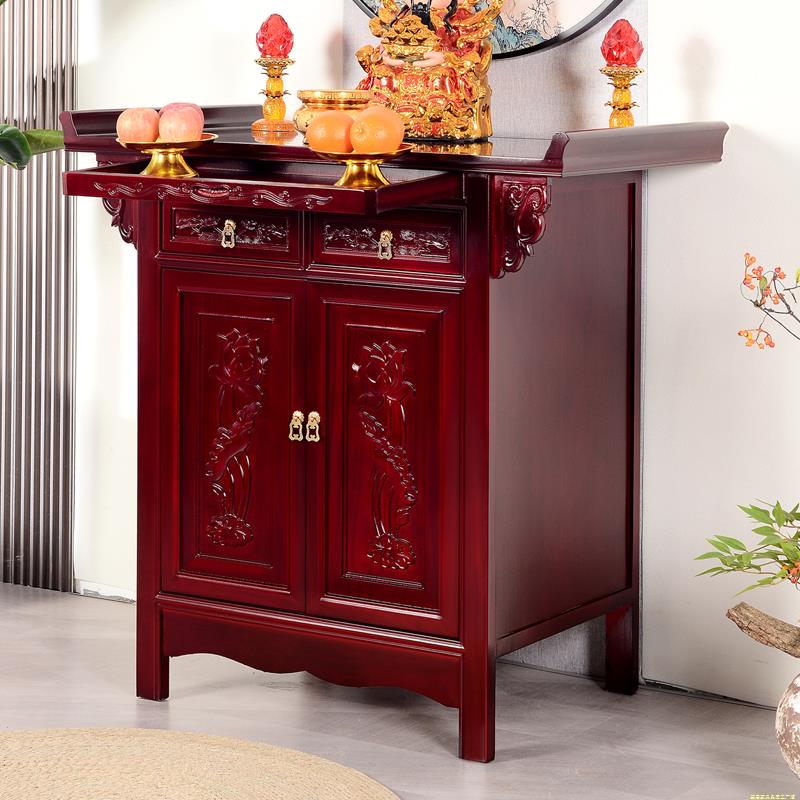 实木中式供香桌家用敬神香柜供柜供奉台新中式案台榆木供桌神台柜