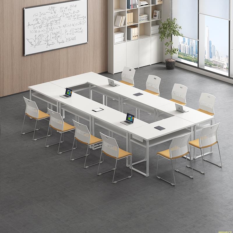 培训桌椅组合酒店长条会议桌培训教育机构活动桌子学校课桌学习桌