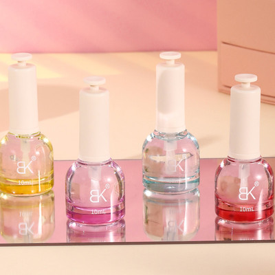 BK美甲用 10ML 加钙底油 光亮面油美甲 亮油指甲油 软化剂批发