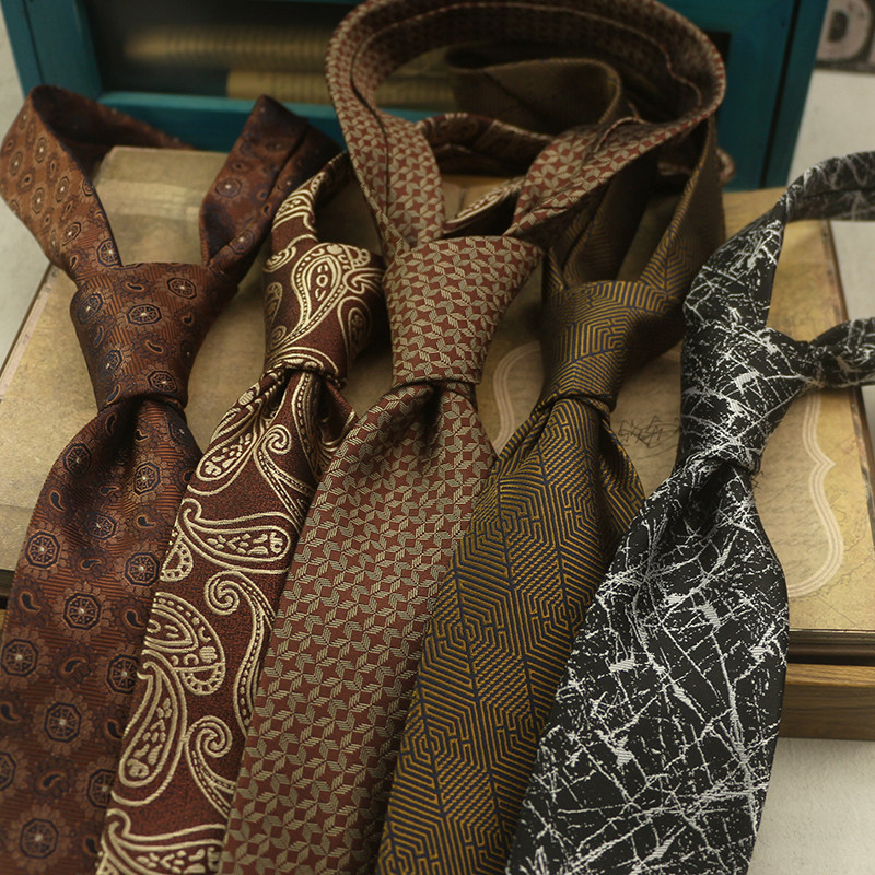 男士复古英伦潮流领带韩版商务休闲8CM港风棕咖色时尚手打百搭,服饰配件/皮带/帽子/围巾,领带,淘宝优惠券,粉丝福利购,淘宝优惠卷