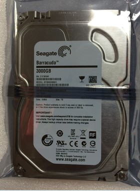 Seagate/希捷 ST3000DM001 台式机硬盘3TB 7200转64M串口3 可监控