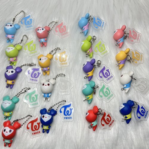 现货日版万代 twice扭蛋 lovely 2.0款 挂饰挂件挂链珠链款龙虾扣