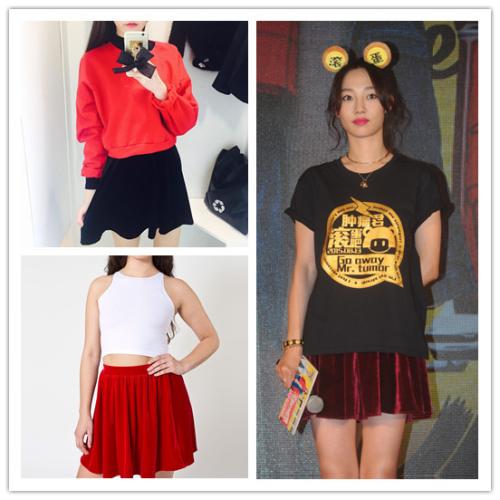 美国americanapparel泫雅风短裙