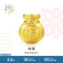 周生生Charme串珠足金福袋转运珠黄金吊坠硬金89197C定价