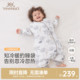 英氏婴儿睡袋秋冬款 竹棉宝宝恒温分腿睡袋儿童防踢被神器新生春秋
