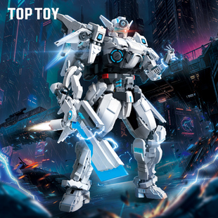 TOPTOY中国积木王者荣耀夏侯惇无限飓风号益智拼装机甲男孩礼物