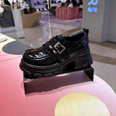 EBLAN伊伴女鞋 通勤百搭学生增高B26169830 新款 厚底乐福鞋 2026春季