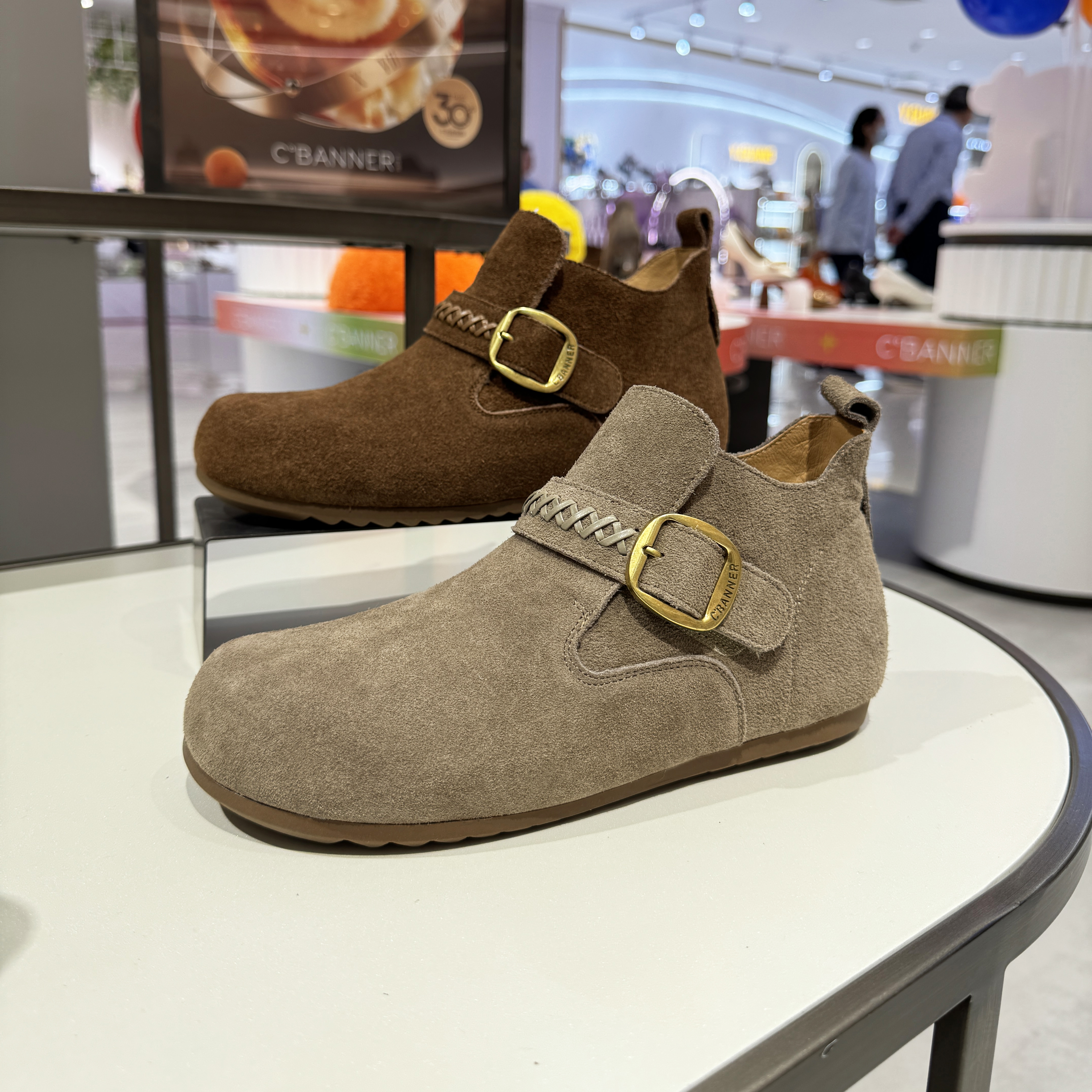 商场同款正品千百度美拉德博肯靴