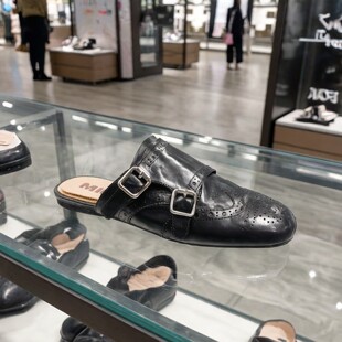 专柜正品MIO米奥女鞋真皮外穿凉拖2026新款包头拖鞋M262237313C01