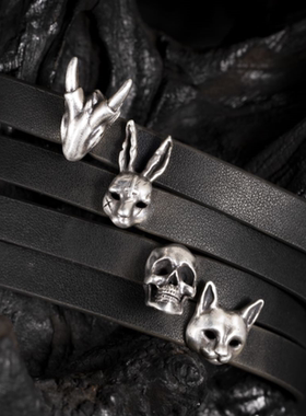 白木黑冰手工银饰925银颈链Chock高阶潮牌时尚饰品