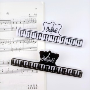 琴谱分页夹 乐谱夹书夹子 音乐文具音符夹子压谱 大号加宽书夹