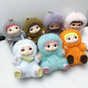 99新,哇酷酷手办WAKUKU潮趣派对毛绒公仔娃娃可爱挂件潮玩礼物