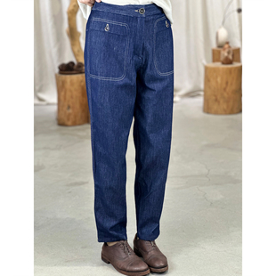 掂量女装 新款 设计感简约纯色牛仔裤 宽松百搭休闲Y3W02Z12052 秋季