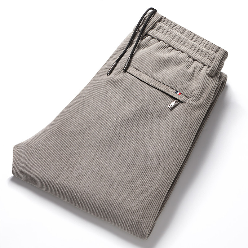 大爆版主推款！981/P35商务男裤中老年松紧弹力腰灯芯绒爸爸裤，男装休闲裤，星座1216