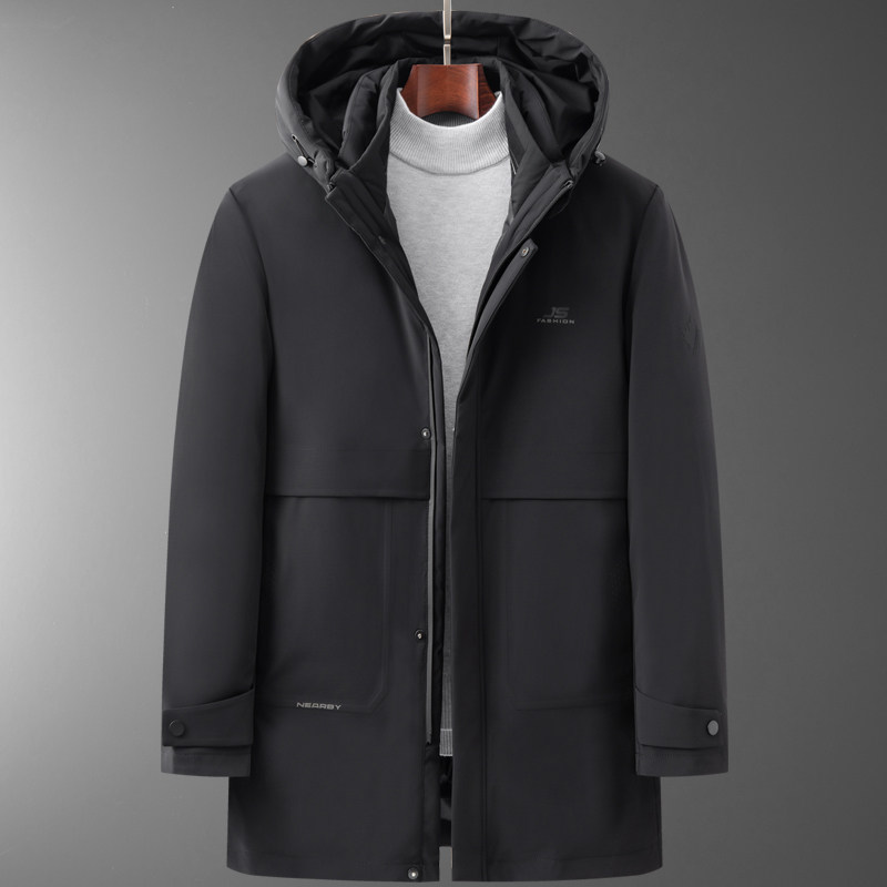高品货！9901/P300中老年商务休闲内脱内胆中长款羽绒服,男装羽绒服,星座1216