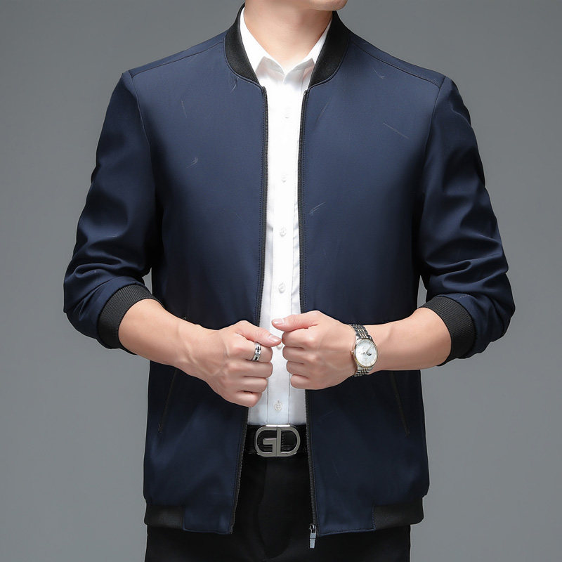 9283/P40商务休闲新款夹克外套中年男士棒球服薄款上衣,男装夹克,星座1216