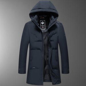 高品货！9902/P280中老年商务休闲中长款羽绒服中年爸爸羽绒服图片
