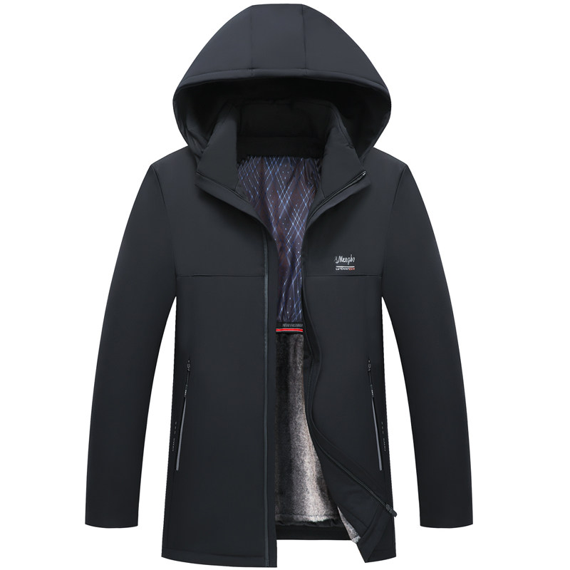 主推款!可脱内胆羽绒服！8221/P165商务爸爸羽绒服加绒加厚中老年图片