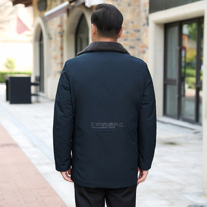冬装主推2196/P100爸爸棉服中老年棉袄中长款保暖老年人棉衣图片