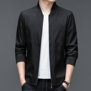 2220/P60 秋装新款爸爸外套商务夹克运动休闲秋装棒球服图片