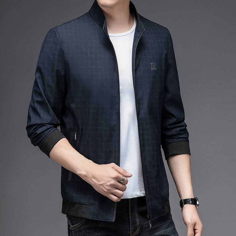 2212/P60秋季新款夹克外套爸爸运动休闲商务棒球服中年外套男装,男装夹克,星座1216