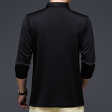 3138/P40商务男装长袖t恤POLO衫春装中年汗衫打底衫父亲衣服，男装T恤，星座1216