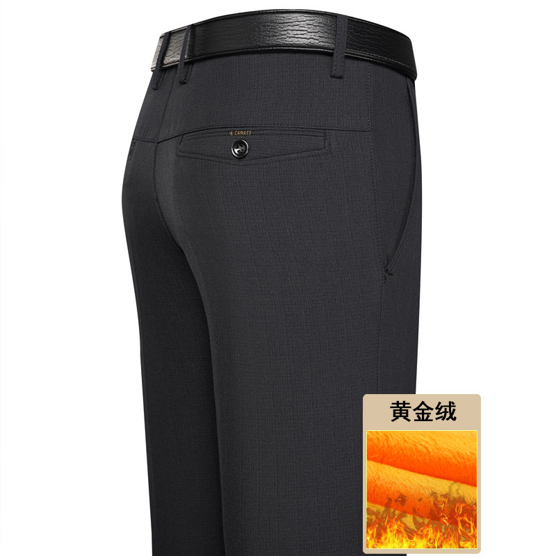 长年有货爆版！909/P35加绒加厚中老年男裤爸爸冬季保暖商务西裤,男装西裤,星座1216