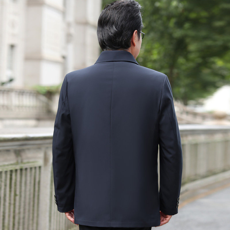 可脱内胆！8909/P210商务绅士羽绒服中老年爸爸工作保暖羽绒衣,男装羽绒服,星座1216