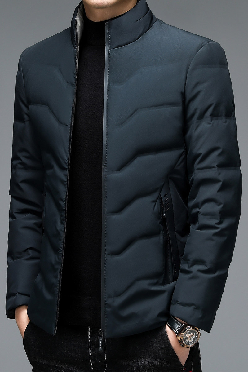 92002/P165羽绒服男外套中青年爸爸立领羽绒衣商务外套,男装羽绒服,星座1216