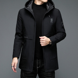 1908/P280商务中长款可脱内胆羽绒服外套中年爸爸羽绒可脱帽外套，男装羽绒服，星座1216