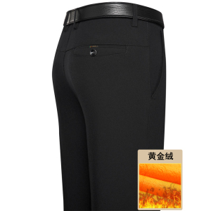 长年有货爆版！909/P35加绒加厚中老年男裤爸爸冬季保暖商务西裤图片