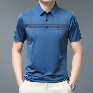 2311/P30 2023夏季新款短袖T恤中青年爸爸薄款休闲polo衫男图片