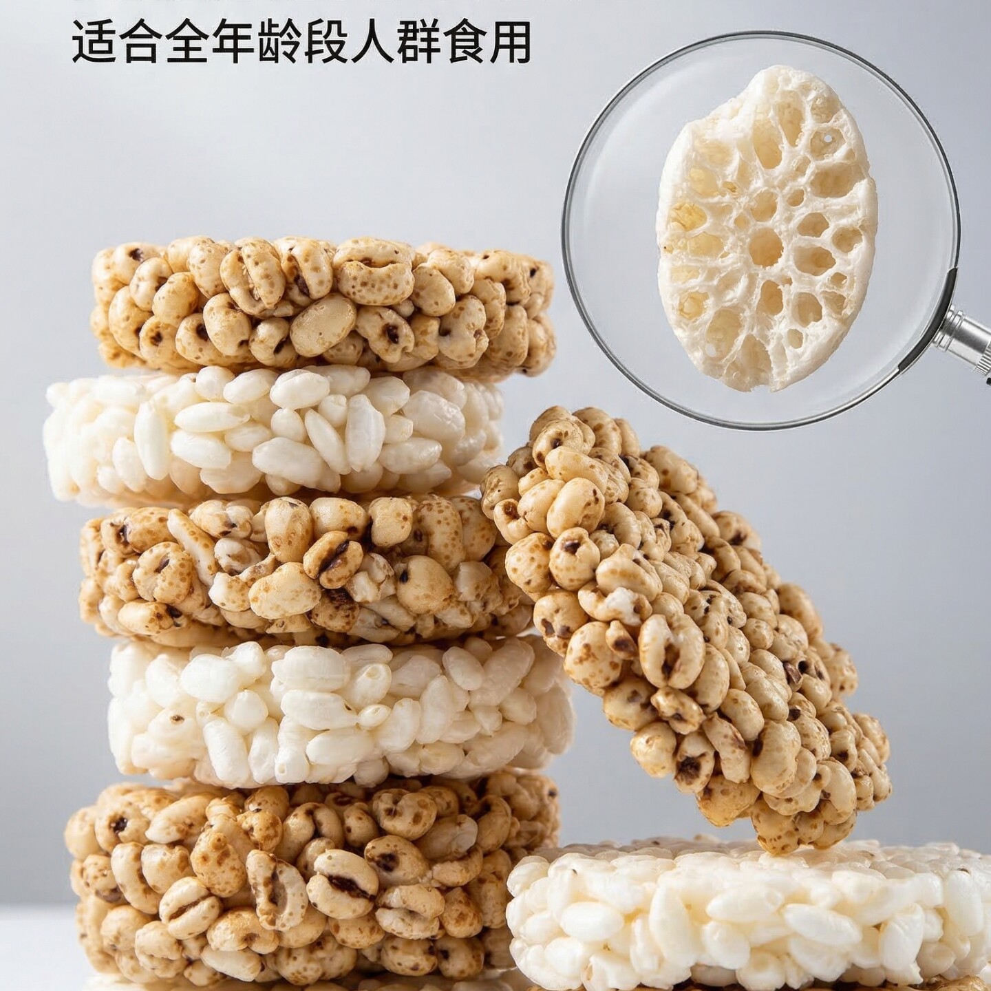 无蔗糖米通麦通大米花粗粮谷物零食米花酥怀旧童年解馋爆米花整箱