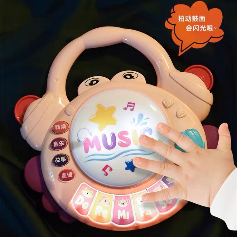 音乐鼓宝宝音乐手拍鼓拍拍鼓早教8益智1岁3-6-9个月一六婴儿玩具8