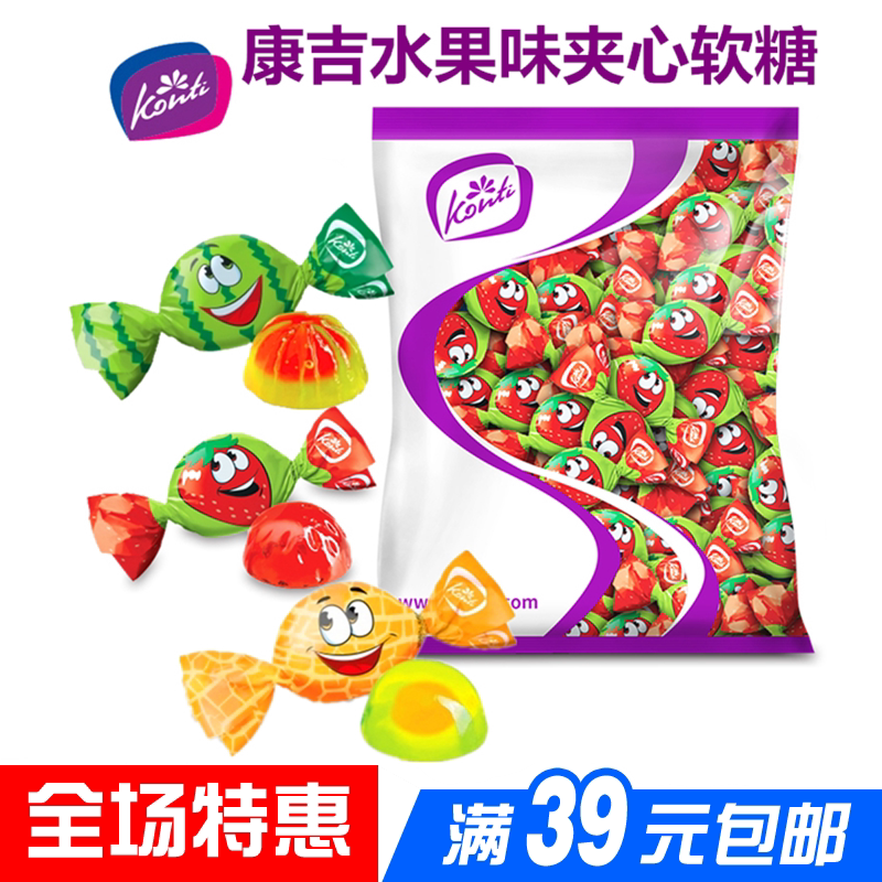 俄罗斯进口罗尼夹心水果软糖 橡皮糖果汁夹心多口味软糖新年喜糖在类目 零食/坚果/特产, 糖果零食/果冻/布丁, 糖果中 - 来自Buy2taobao.com提供专业的淘宝代购服务