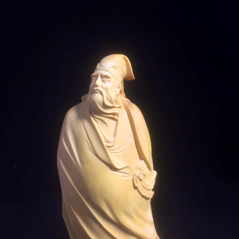 极速小叶黄杨木雕宋四家之一苏轼摆D件实木雕刻苏东坡家居装饰工