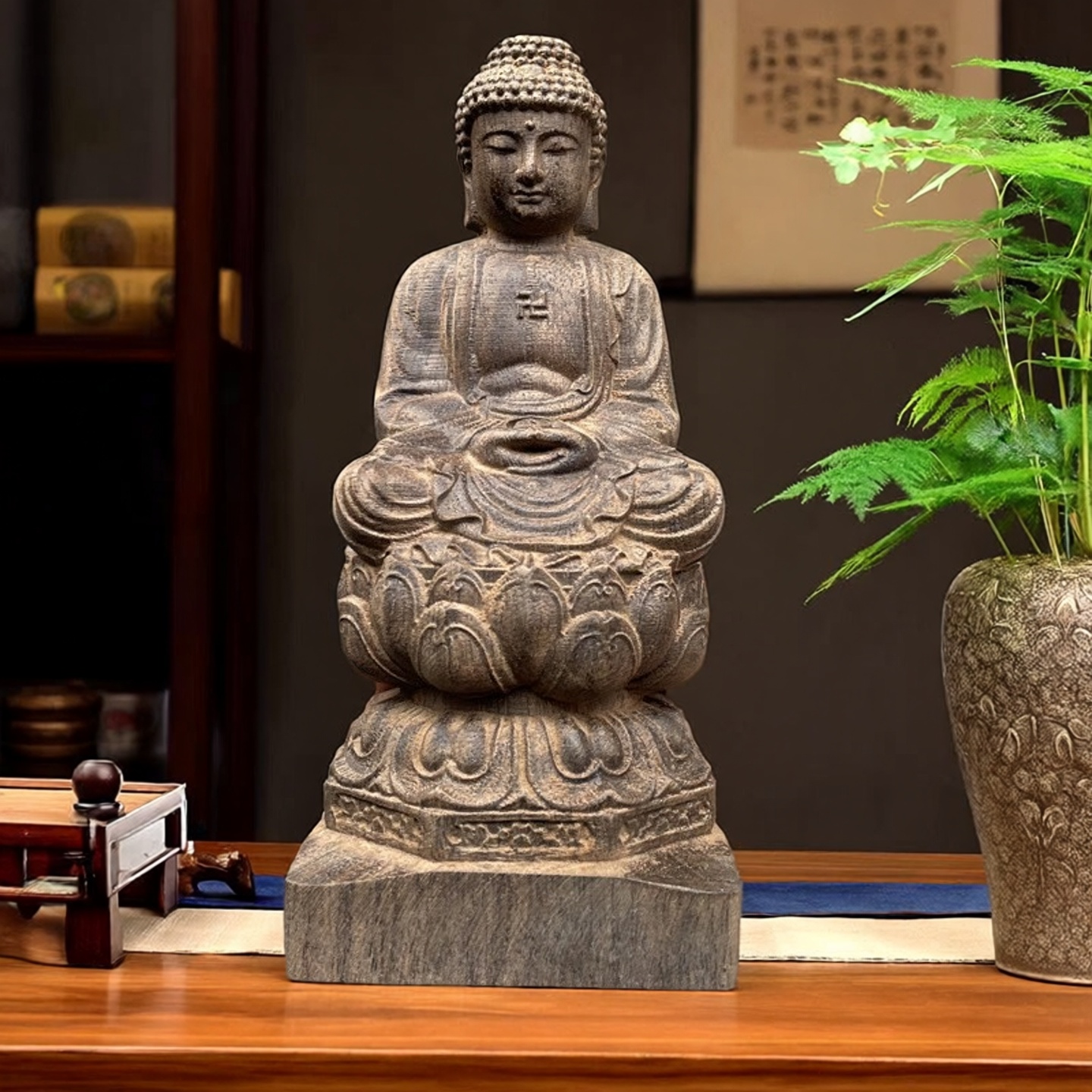 大日如来佛像沉香木原木收藏