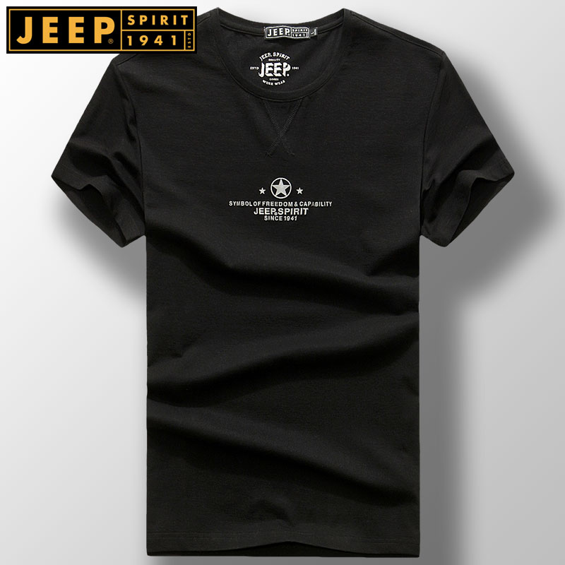 ÕýÆ·jeep¶ÌÐätÐôÄд¿É«Ïļ¾±¡¿îÉÏÒ¿íËÉÔ²Áì¶ÌTÓ¡»¨´òµ×ÉÀÌåÐô³±