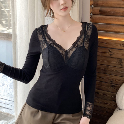 秋冬保暖内衣蕾丝美体塑身衣