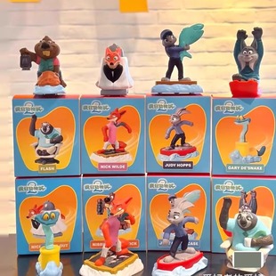 2025麦当劳疯狂动物城狐尼克朱迪联名开心乐园玩具公仔摆件礼物