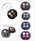 LACOLORS四色烤粉眼影烟熏妆大地色蓝色眼影盘彩妆盘 包邮