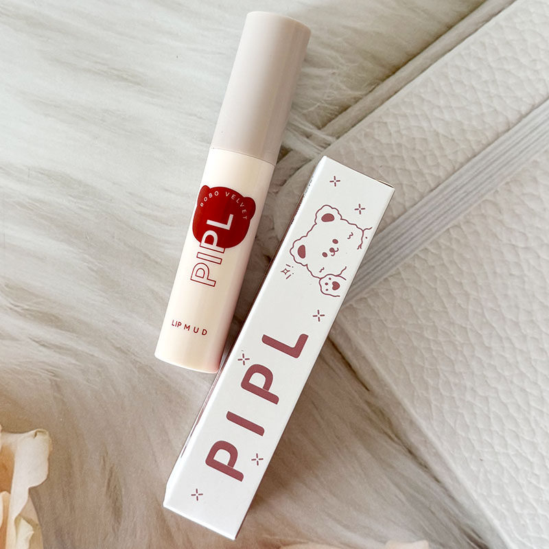 PIPL啵啵丝绒唇泥雾面哑光口红裸色唇釉素颜显白不易沾杯脱妆