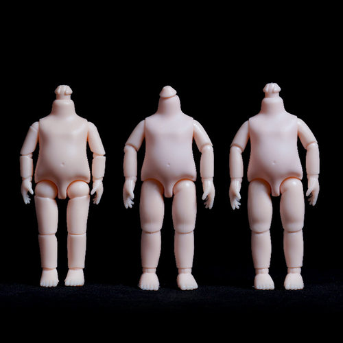 16厘米娃娃身体白肌bjd12分素体ob11关节娃娃玩具diy女孩子过家家