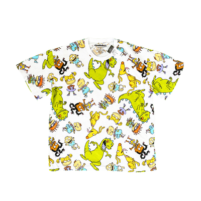 复古卡通印花棉宽松男女短袖T恤